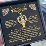 To My Daughter-S925 Sterling Silver Necklace-Love You Forever And Always Engraved