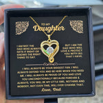 To My Daughter-S925 Sterling Silver Necklace-Love You Forever And Always Engraved