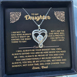 To My Daughter-S925 Sterling Silver Necklace-Love You Forever And Always Engraved