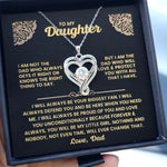 To My Daughter-S925 Sterling Silver Necklace-Love You Forever And Always Engraved