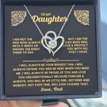 Daughter- S925 Sterling Silver Necklace- Love You Forever And Always Engraved