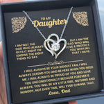 Daughter- S925 Sterling Silver Necklace- Love You Forever And Always Engraved