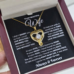 To My Wife- S925 Sterling Silver Necklace- Love You Forever Engraved