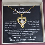 To My Wife- S925 Sterling Silver Necklace- Love You Forever Engraved (Copy)