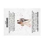 To My Husband - Romantic Fleece Blanket for Wife, Anniversary Gift, Cozy Throw, Love Quote Blanket, Gift for Her, Heartfelt Home Decor