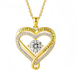 Soulmate- S925 Sterling Silver Necklace- Love You Forever Engraved