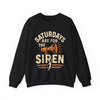 Saturdays Are for the Siren Sweatshirt, Unisex Crewneck Sweater, Casual Weekend Wear, Cozy Gift for Friends, Music Lover Apparel