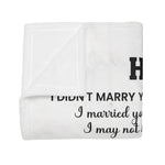 To My Husband - Romantic Fleece Blanket for Wife, Anniversary Gift, Cozy Throw, Love Quote Blanket, Gift for Her, Heartfelt Home Decor