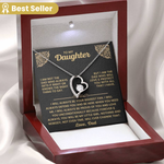 To My Daughter - I Will Love & Protect You - Necklace