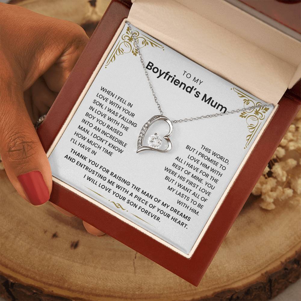 To My Boyfriend's Mum - Thank You for Raising The Man of My Dreams - Necklace