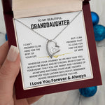 To My Granddaughter Necklace - Gift for Granddaughter