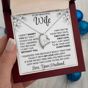 To My Beautiful Wife – Elegant Necklace Gift Set | Romantic Jewellery for Wife