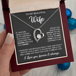 To My Beautiful Wife – Sentimental Jewellery Set | Meaningful Gift for Wife