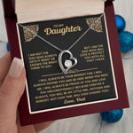 To My Daughter - I Will Love & Protect You - Necklace