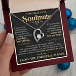 To My Beautiful Soulmate Gift Set Necklace Lux111
