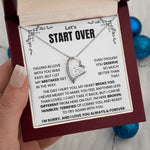Let's Start Over Forever Love Necklace For Her- Meaningful Sorry Gift for Her