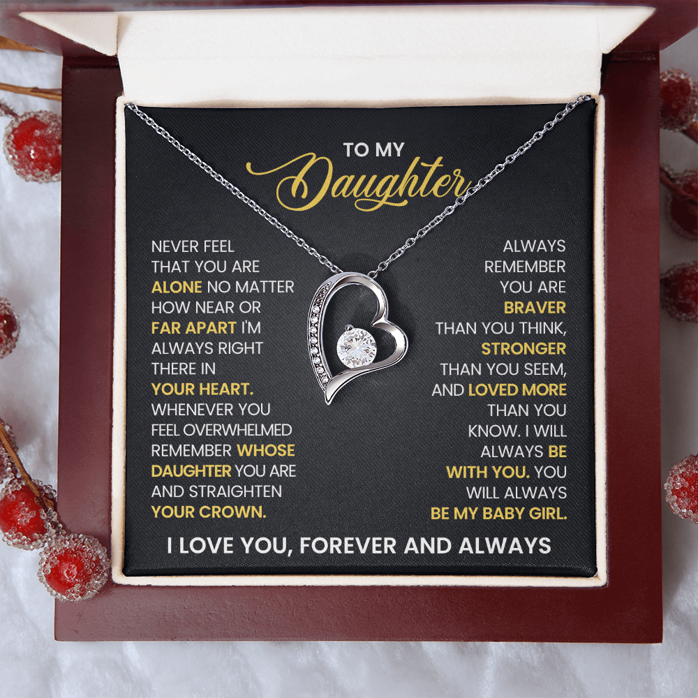To My Daughter - With all my love Necklace