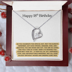 Happy 18th Birthday Gift for Her - Necklace