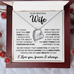 To My Beautiful Wife – Timeless Necklace Jewellery Gift | For Love, Anniversary & Special Moments