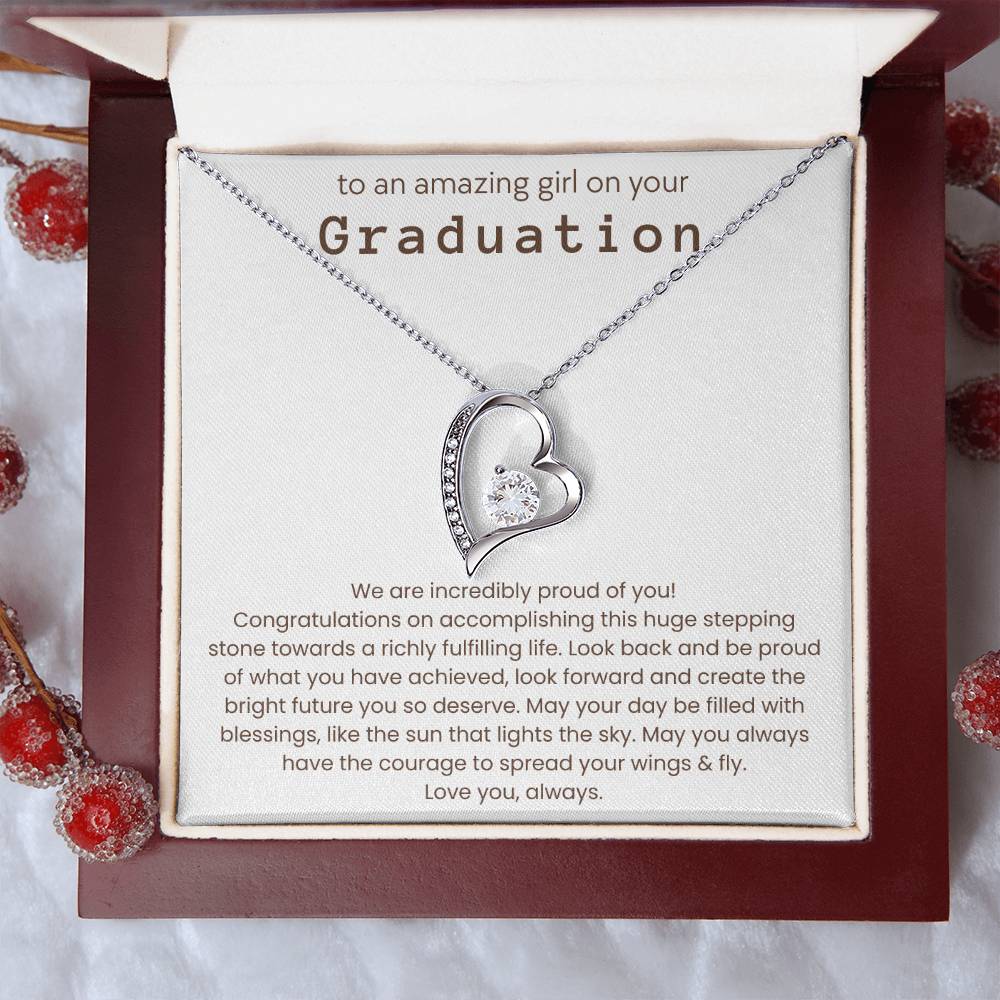 Graduation Gifts for Her - We Are Incredibly Proud of You - Necklace
