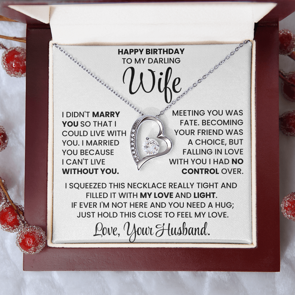 Happy Birthday Necklace Gift Set for Wife BDY01