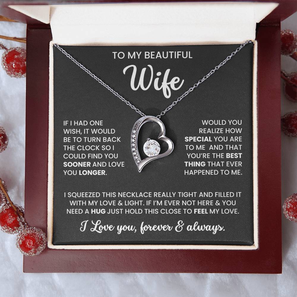 To My Beautiful Wife – Sentimental Jewellery Set | Meaningful Gift for Wife