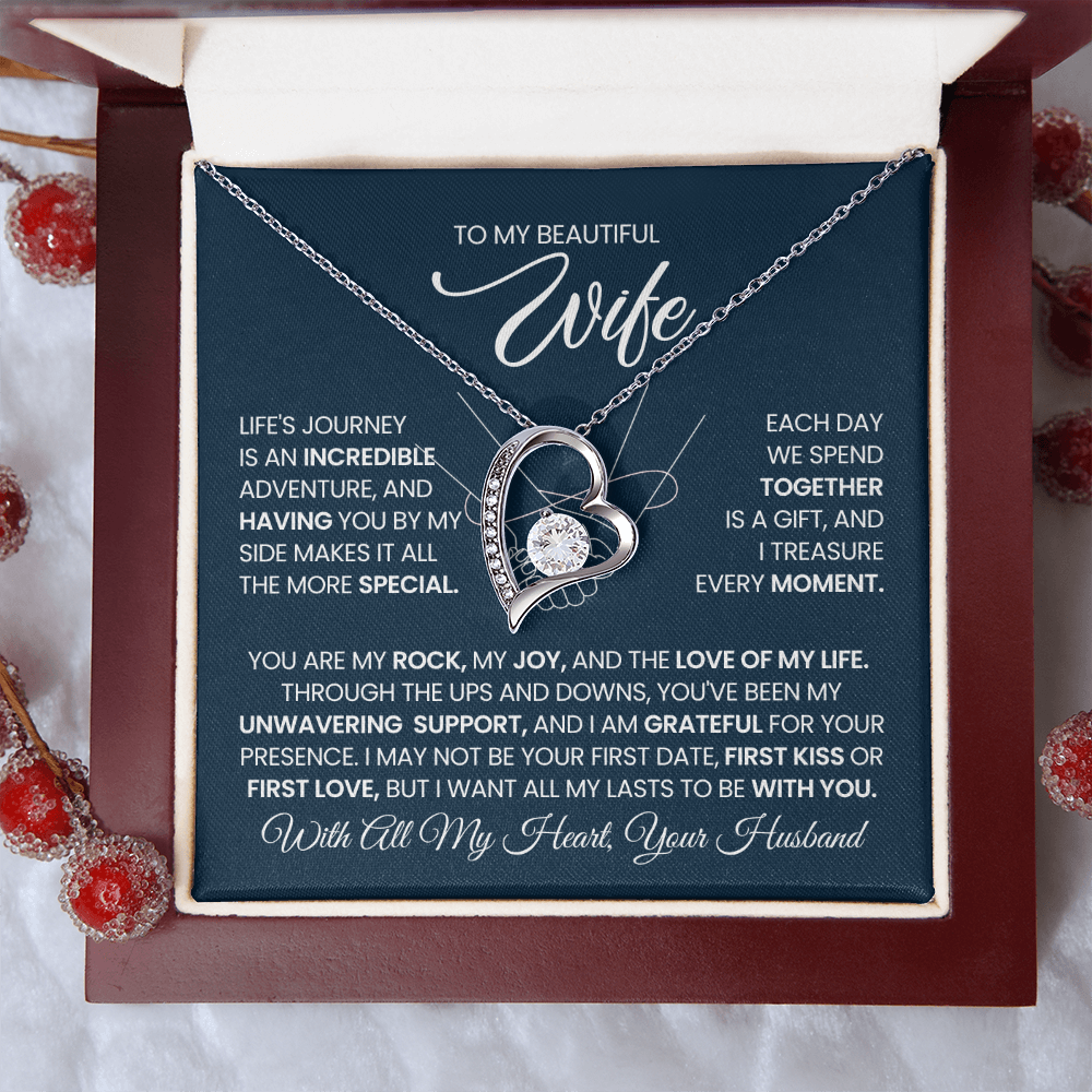 To My Wife - You Are My Rock, My Joy, And The Love of My Life - Necklace