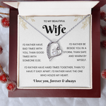 To My Beautiful Wife – Sparkling Jewellery Gift Set with Message Card