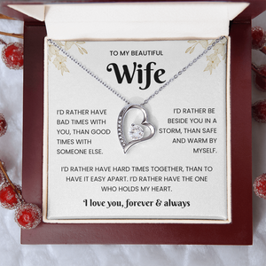 To My Beautiful Wife – Sparkling Jewellery Gift Set with Message Card
