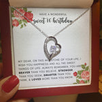 Sweet 16 Birthday Gift for Her - Necklace with Box