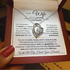 To My Wife - You Are My Rock, My Joy, and The Love of My Life - Necklace