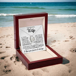 To My Beautiful Wife – Timeless Necklace Jewellery Gift | For Love, Anniversary & Special Moments