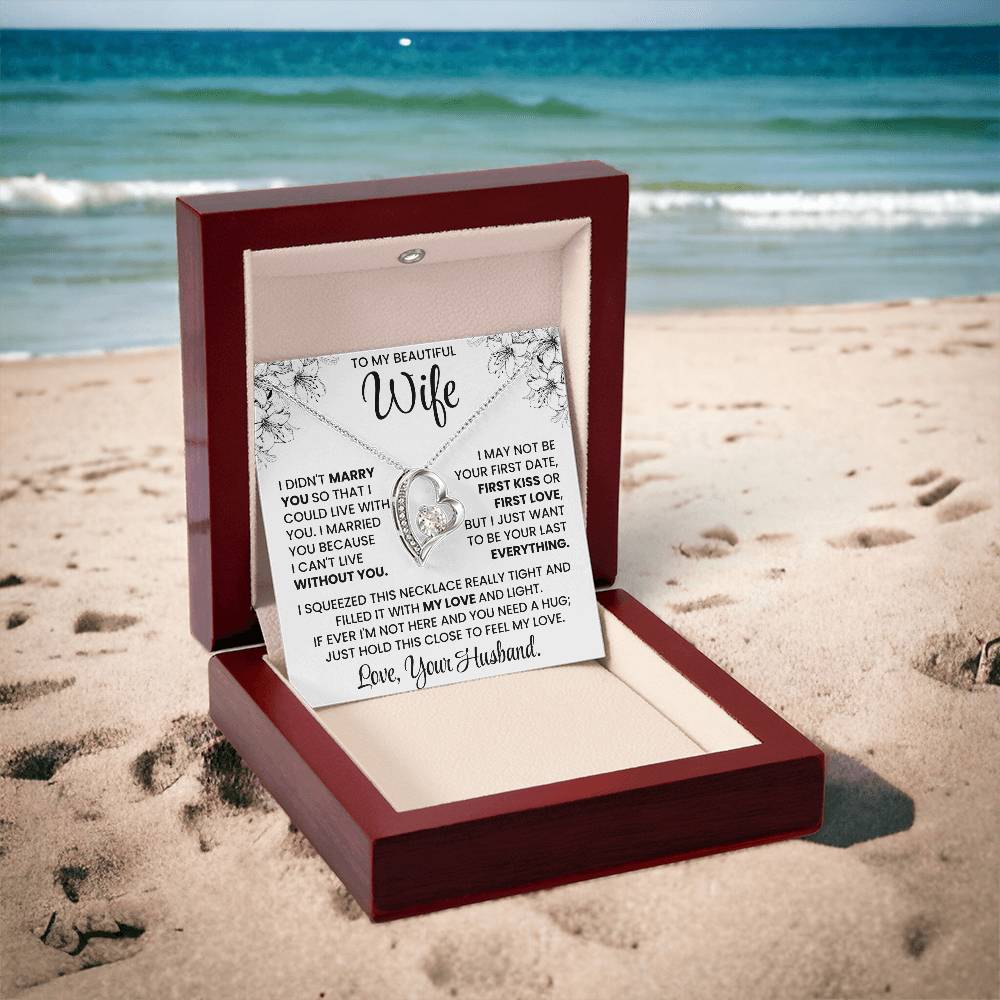To My Beautiful Wife – Elegant Necklace Gift Set | Romantic Jewellery for Wife