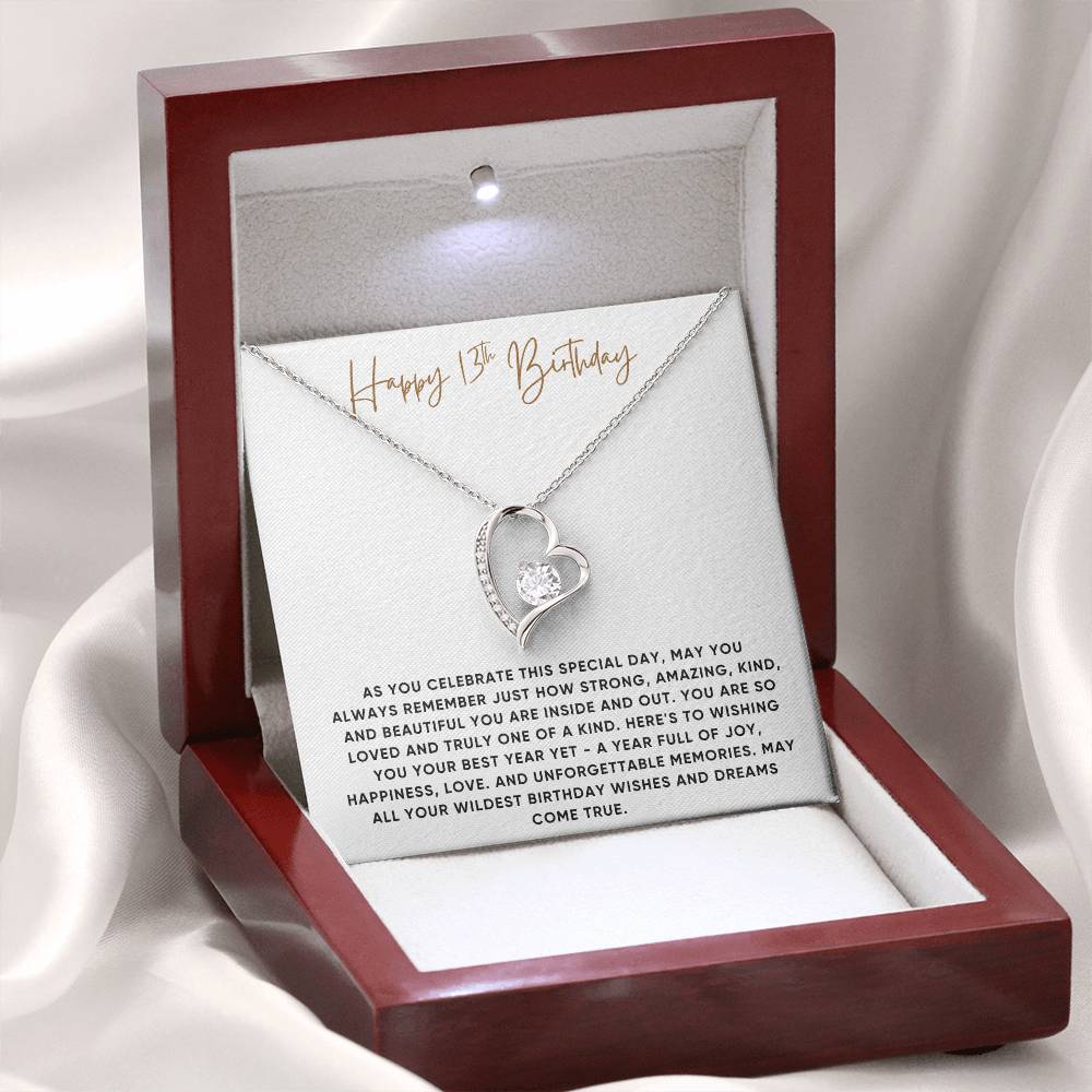 Happy 13th Birthday Gift for Her - Necklace
