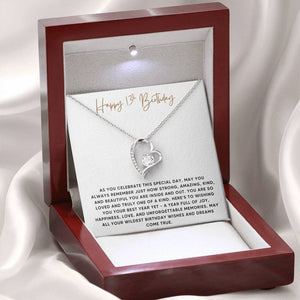 Happy 13th Birthday Gift for Her - Necklace