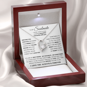 To My Soulmate - I Never Want To Stop Creating Beautiful Memories With You - Necklace
