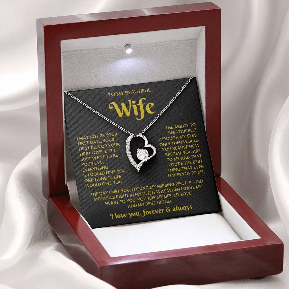 To My Wife Necklace - Jewellery Gifts Set for Wife