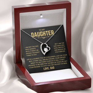 To My Daughter - I Will Love You For The Rest of Mine - Necklace