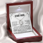 Let's Start Over Forever Love Necklace For Her- Meaningful Sorry Gift for Her