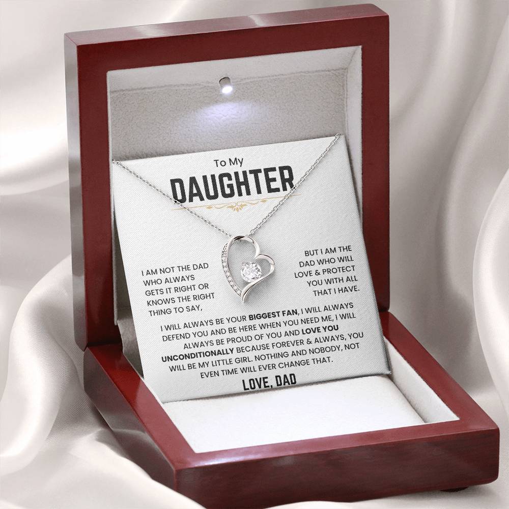 To My Daughter - I Will Always Be Your Biggest Fan - Forever Love Necklace