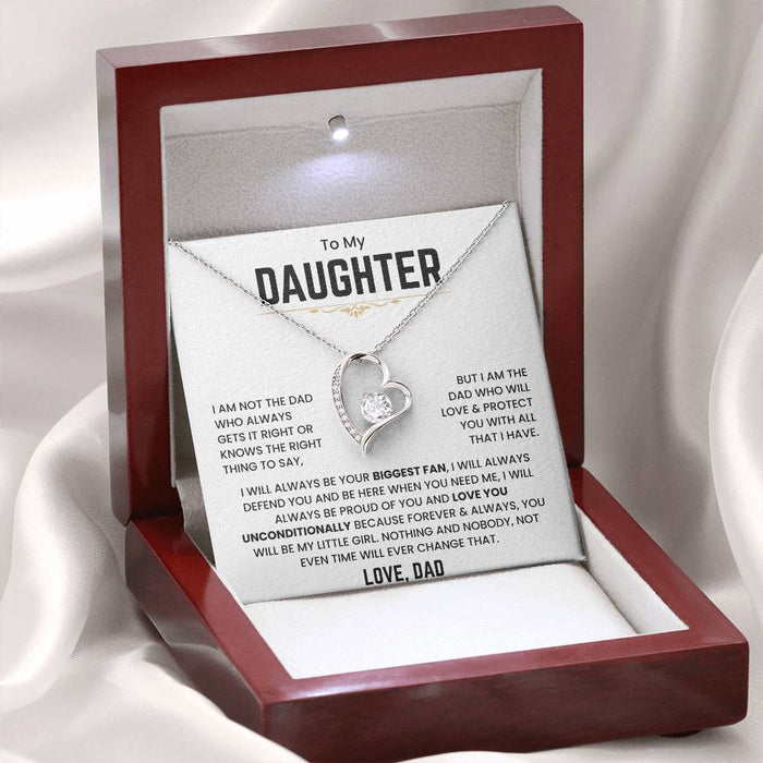 To My Daughter - I Will Always Be Your Biggest Fan - Forever Love Necklace