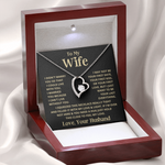 To My Wife Forever Love Necklace Gifts Set