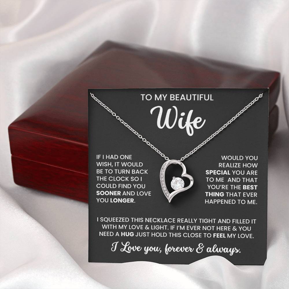 To My Beautiful Wife – Sentimental Jewellery Set | Meaningful Gift for Wife