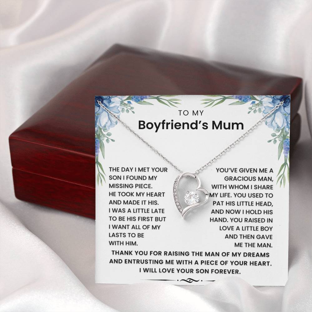 To My Boyfriend's Mum - I Want All of My Lasts To Be With Him - Necklace