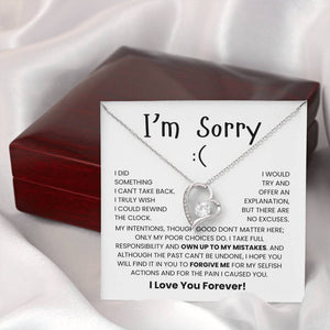I'm Sorry Necklace For Her- Meaningful Sorry Gift