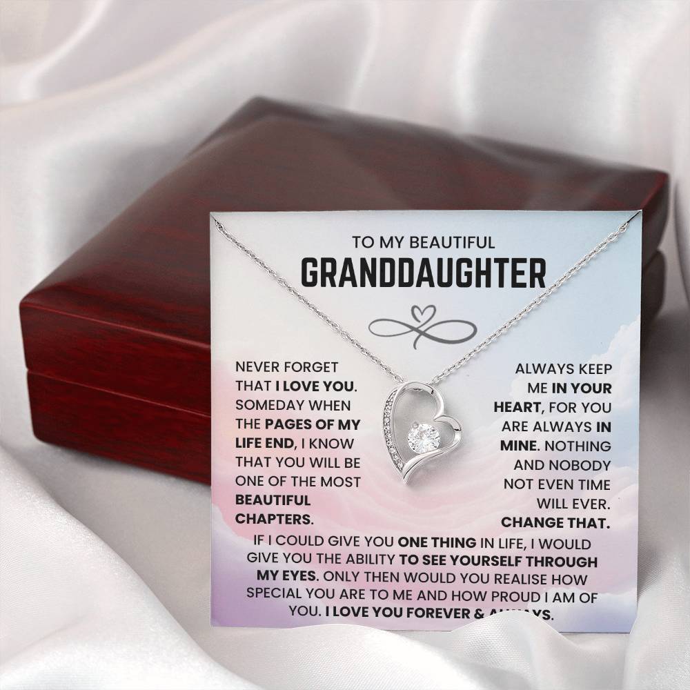 To My Beautiful Granddaughter - You Will Be One of The Most Beautiful Chapters - Necklace