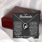 To My Soulmate Necklace – Elegant Jewellery Gift for Love