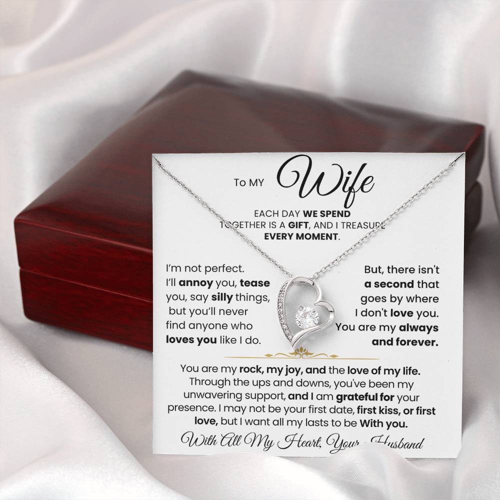 To My Wife - You Are My Rock, My Joy, and The Love of My Life - Necklace