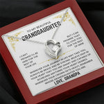 To My Granddaughter - I'll Love You For The Rest of Mine - Necklace