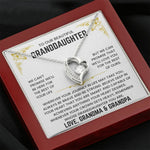 To Our Granddaughter - We'll Love You For The Rest of Mine - Necklace